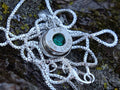 Bullet Necklace pendant 9mm emerald (etsy image id: 4898843535)
