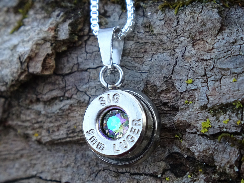 Bullet Necklace pendant & earring set 9mm alexandrite (etsy image id: 4898884669)