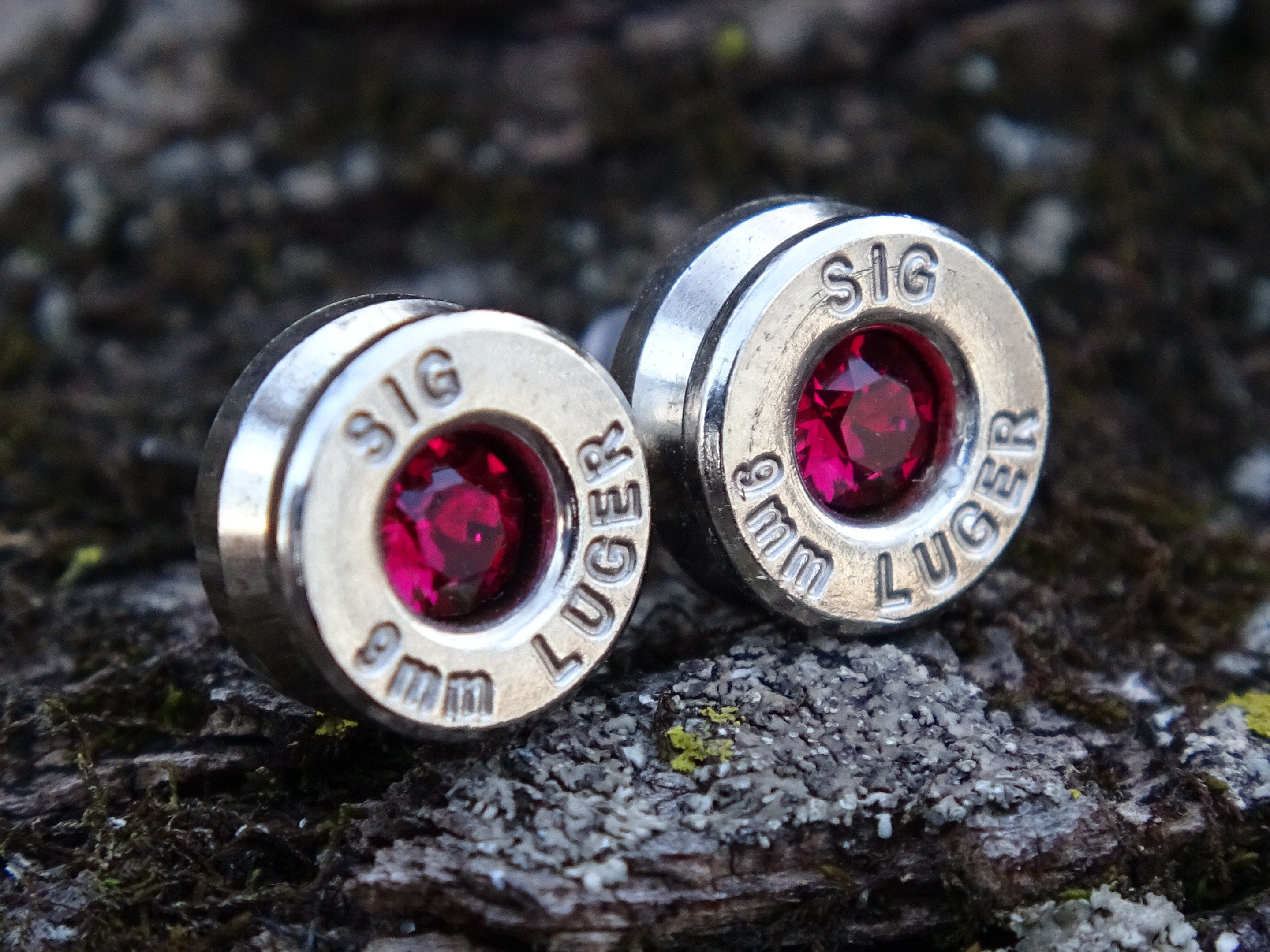 Bullet earrings 9mm ruby (etsy image id: 4898888109)