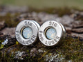 Bullet earrings 9mm opal (etsy image id: 4899184769)