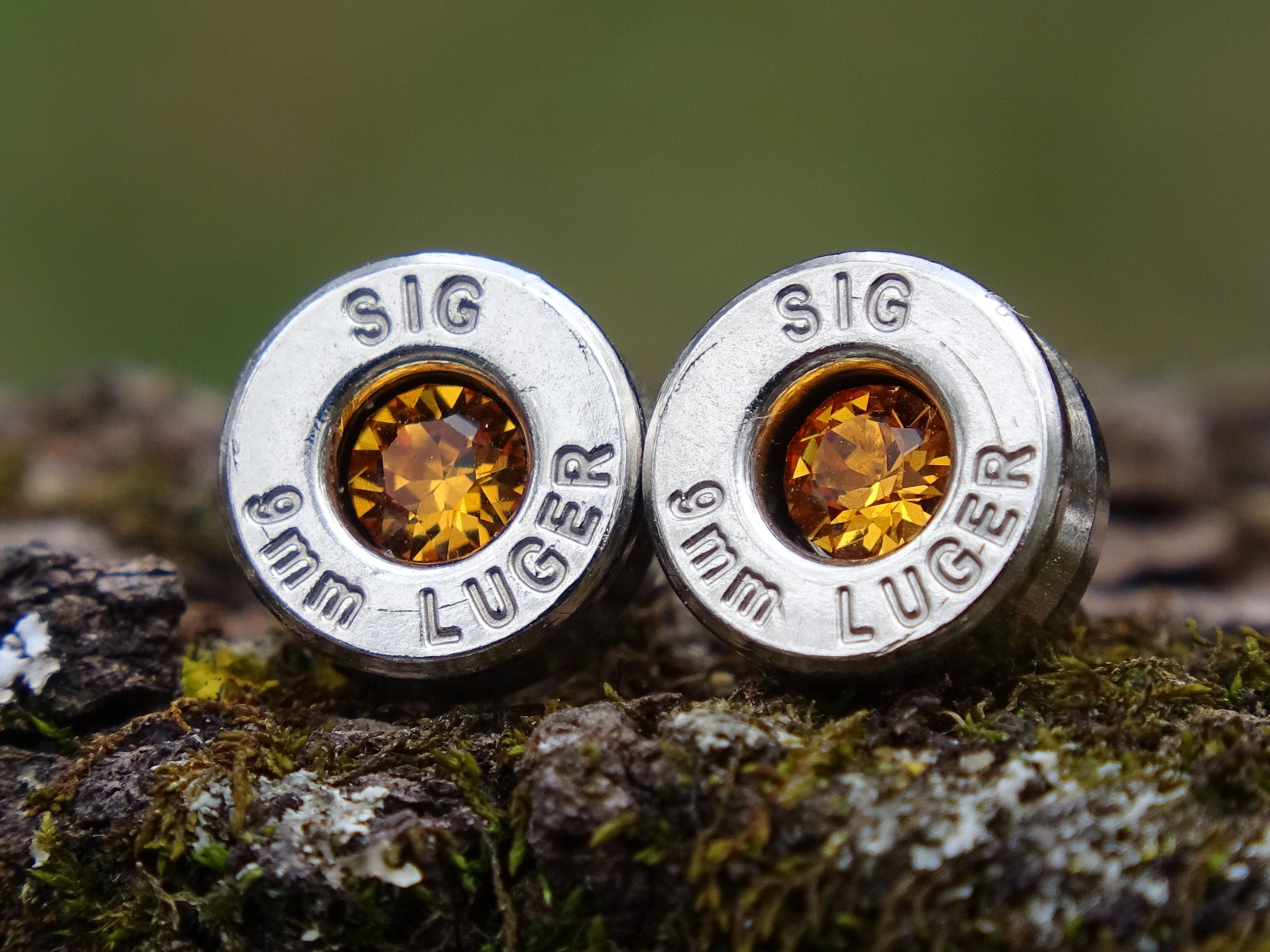 Bullet earrings 9mm topaz (etsy image id: 4899196491)