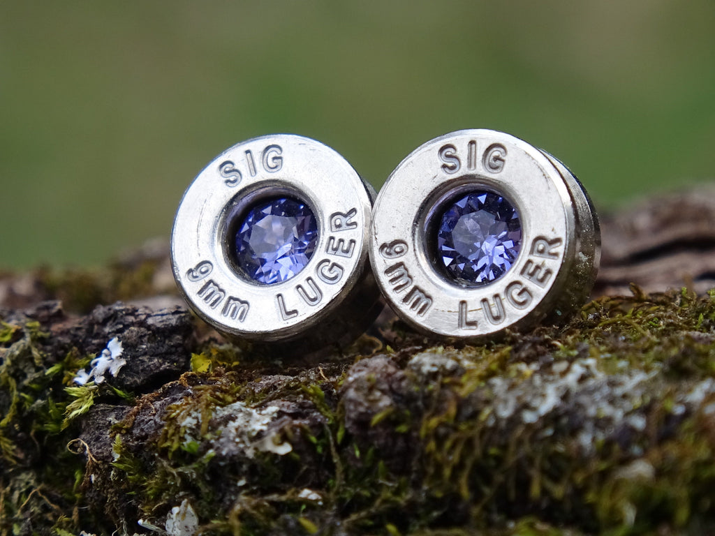 Bullet earrings 9mm tanzanite (etsy image id: 4899233343)