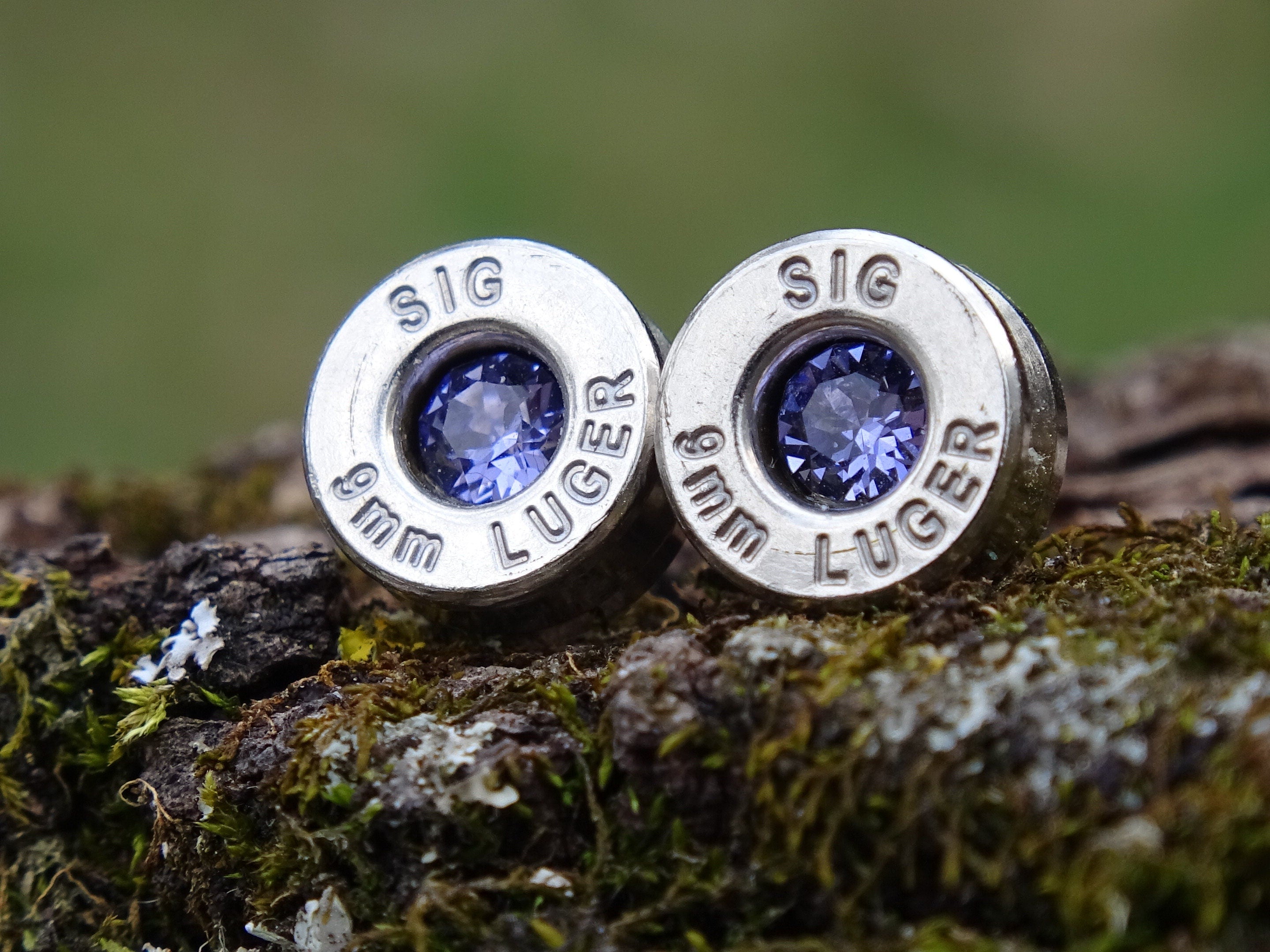 Bullet earrings 9mm tanzanite (etsy image id: 4899233343)