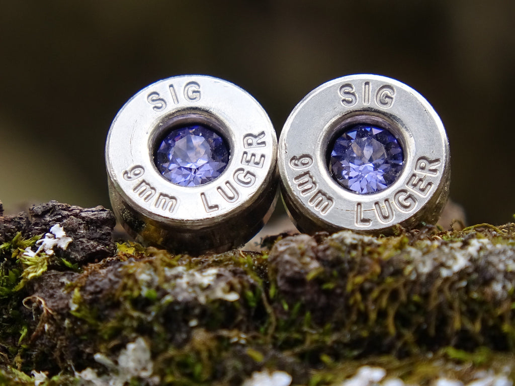 Bullet earrings 9mm tanzanite (etsy image id: 4899233855)