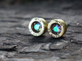 Bullet earrings 25 ACP alexandrite polished brass (etsy image id: 4971311348)