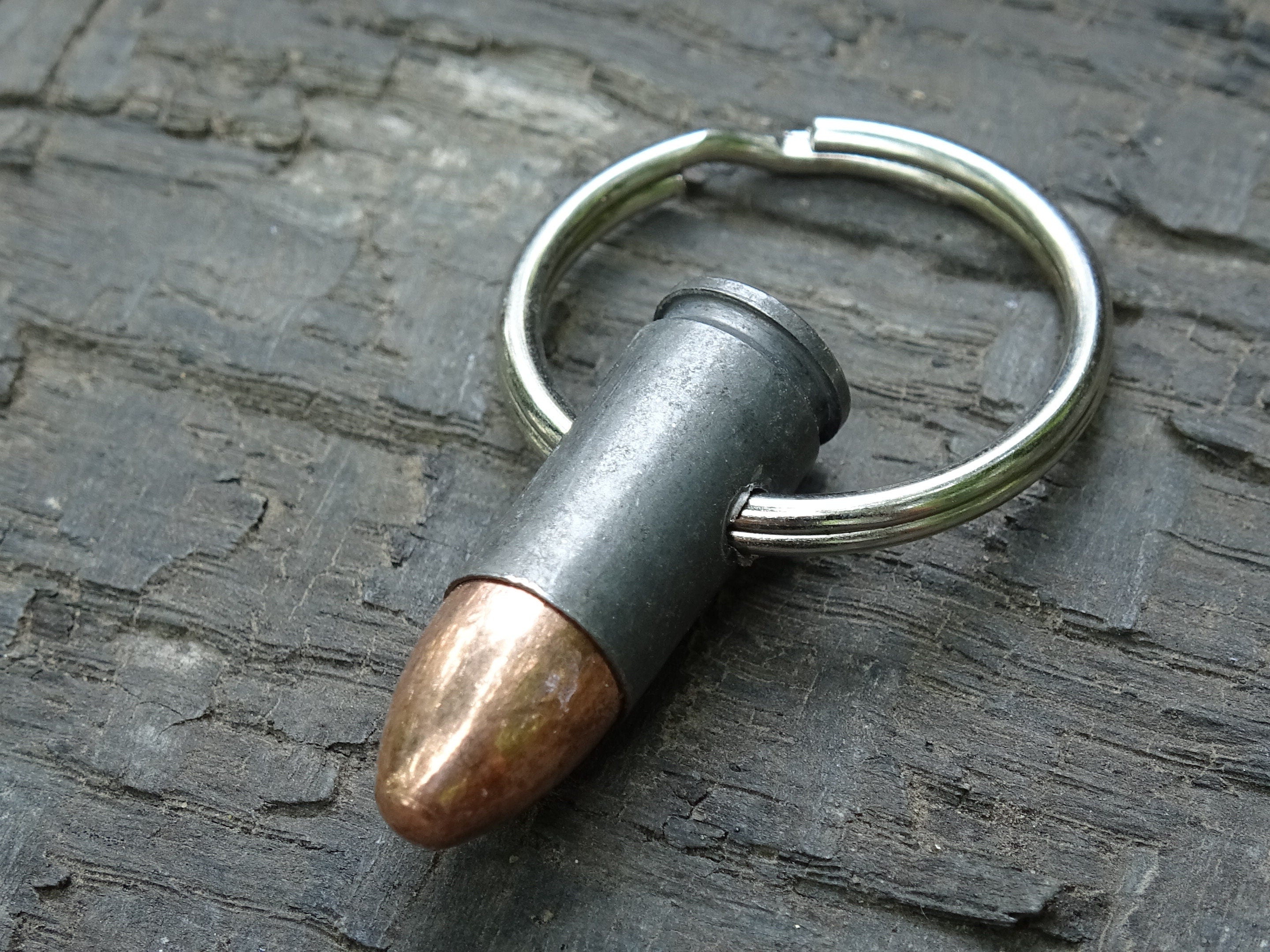 Bullet Keychain 9mm set of two Steel (etsy image id: 5015337494)