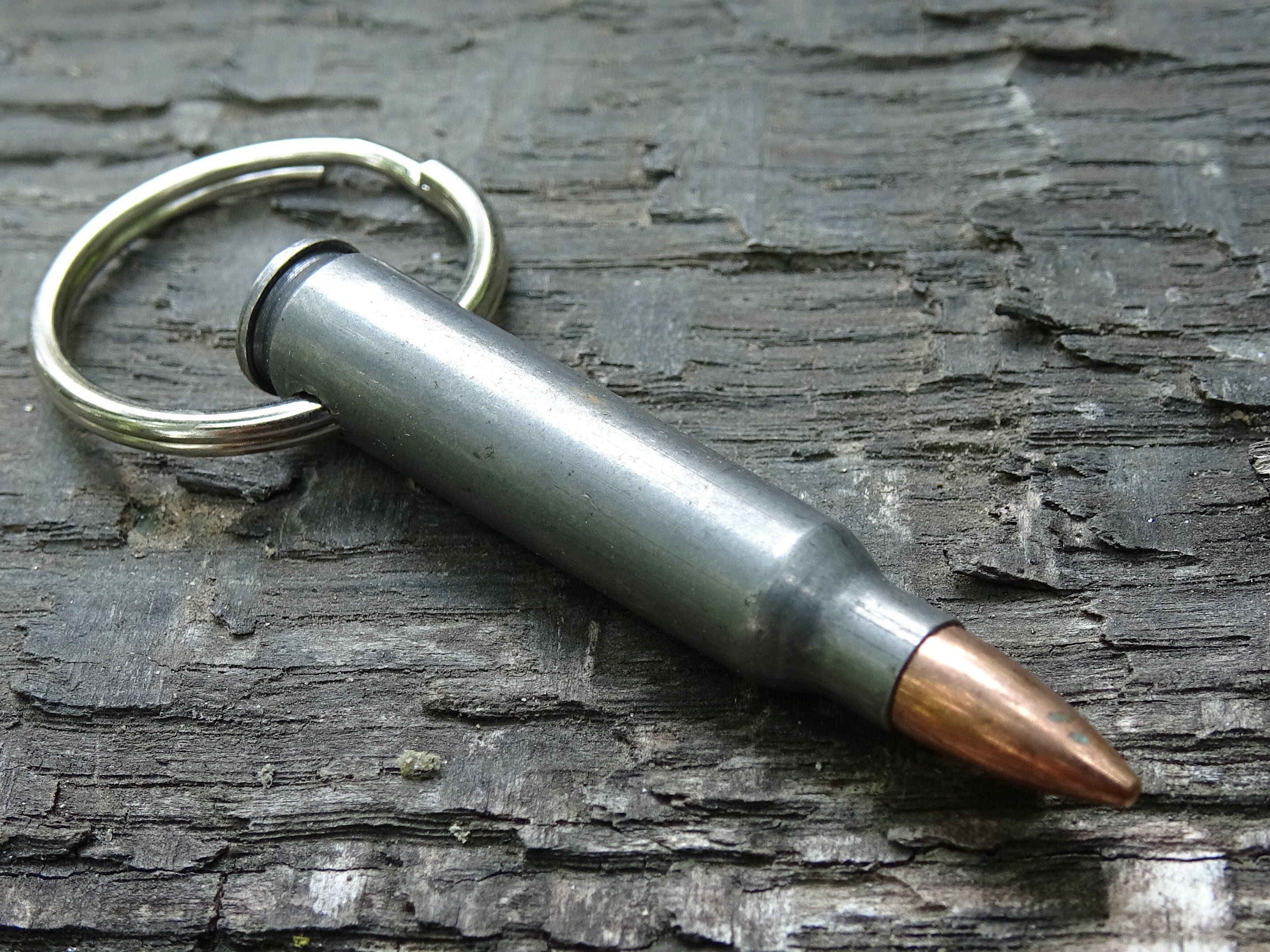 Fallout .223 Bullet Keychain steel 55gn FMJ prop cosplay (etsy image id: 5015503140)