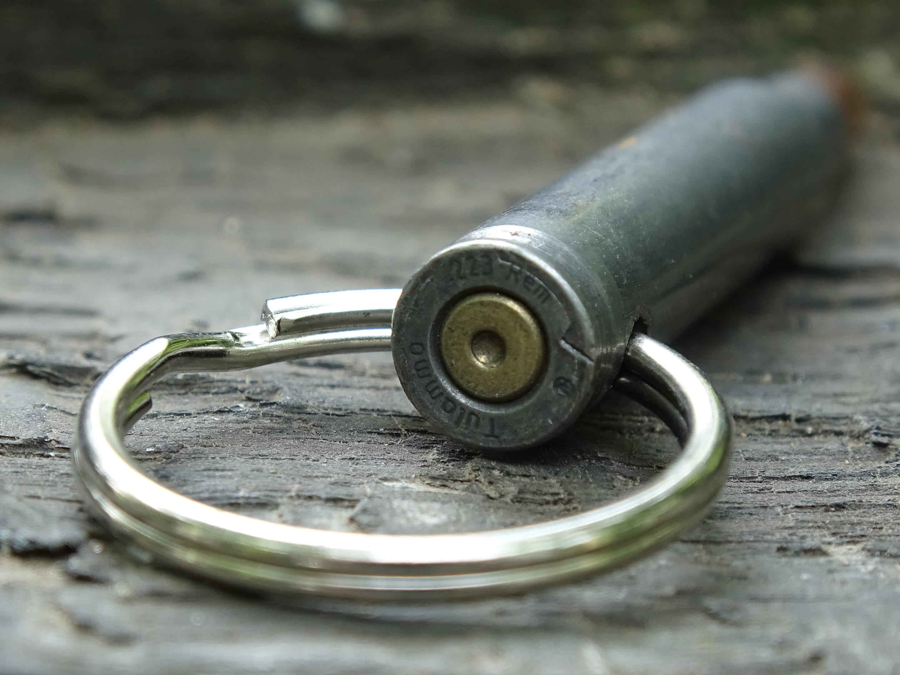 Fallout .223 Bullet Keychain steel 55gn FMJ prop cosplay (etsy image id: 5015503502)