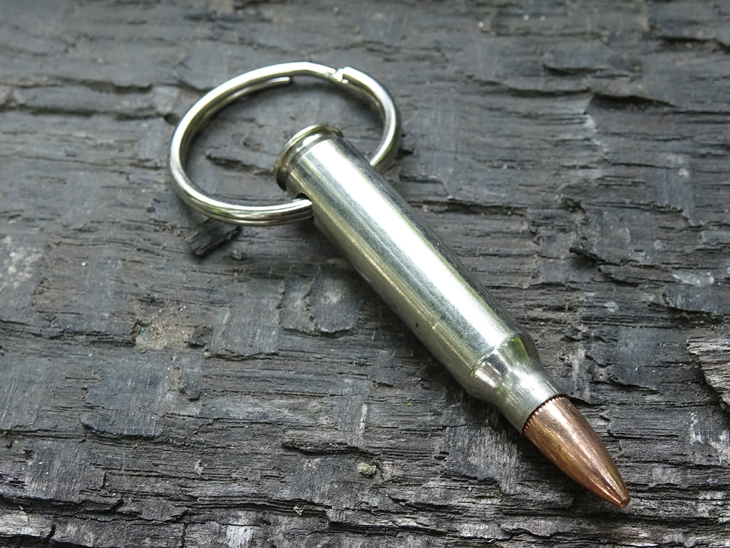 223 Bullet Nickel case Keychain set of two (etsy image id: 5015523324)