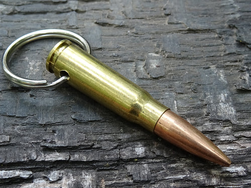 7.62x39 AK-47 Bullet Keychain Brass 168gn JHP (etsy image id: 5015529980)