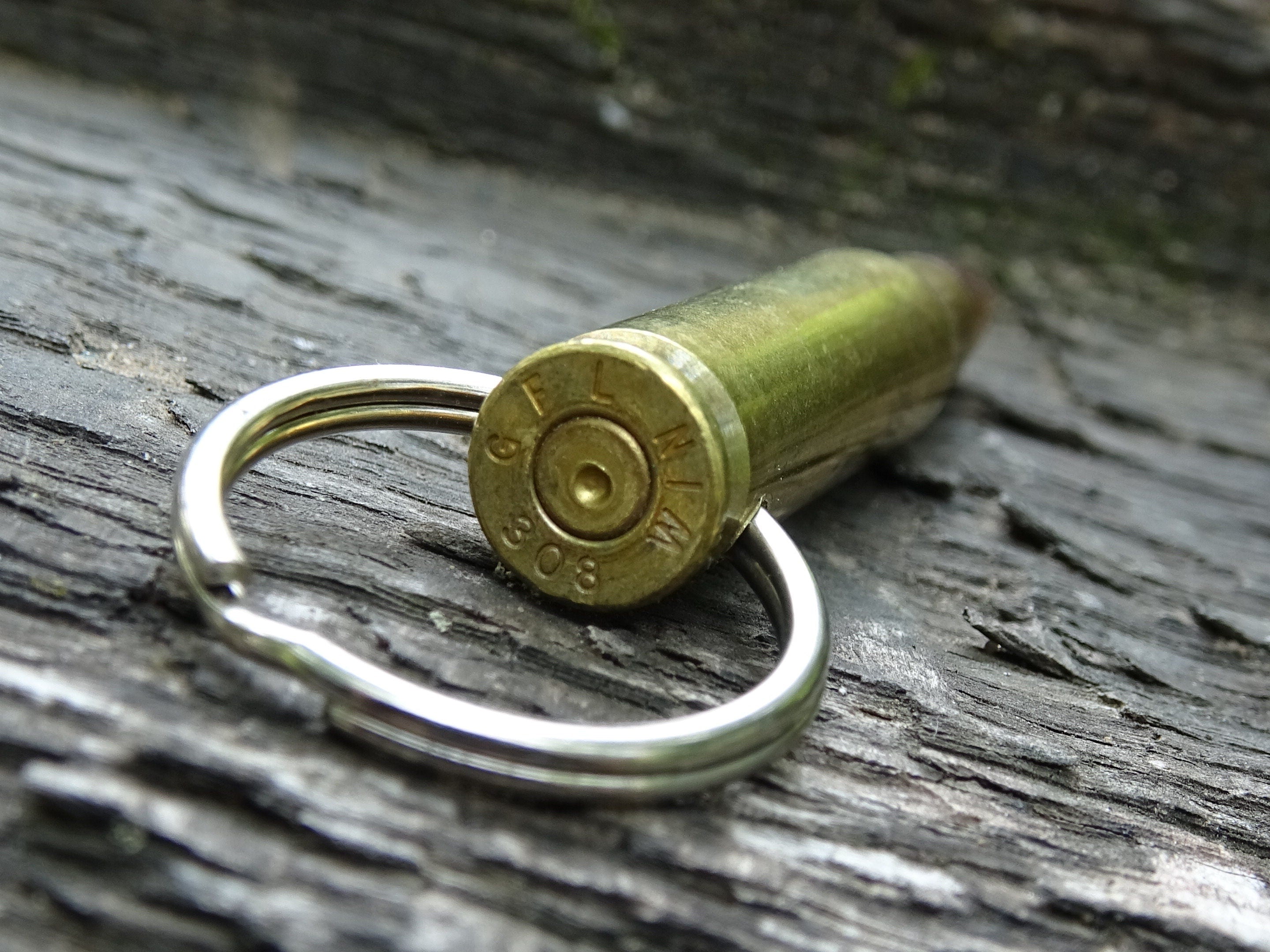 7.62x51/308 Bullet Keychain Brass 147gn FMJ (etsy image id: 5015649442)