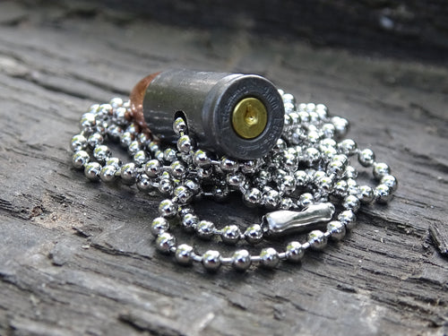 9mm Bullet Necklace steel 115gn FMJ (etsy image id: 5016090094)