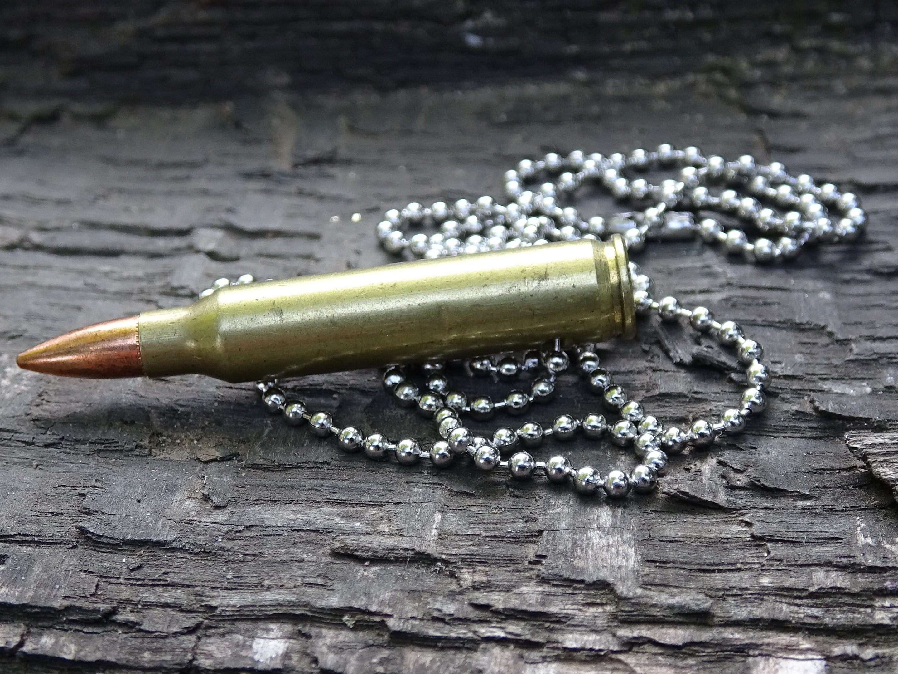 Fallout .223 raider Bullet Necklace brass 55gn FMJ (etsy image id: 5016110056)