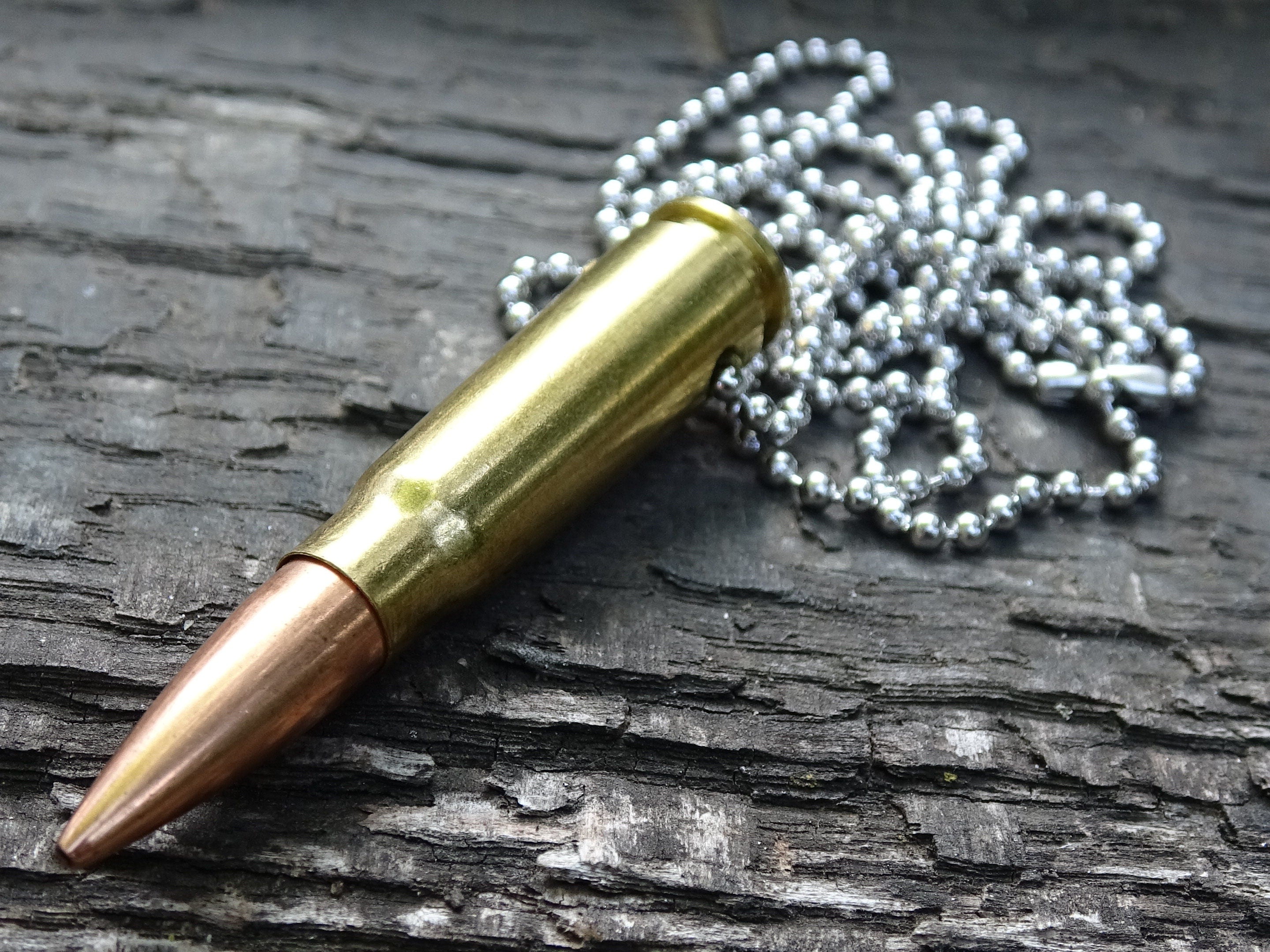 Fallout 7.62x39 AK-47 raider Bullet Necklace brass 123gn FMJ (etsy image id: 5016118896)