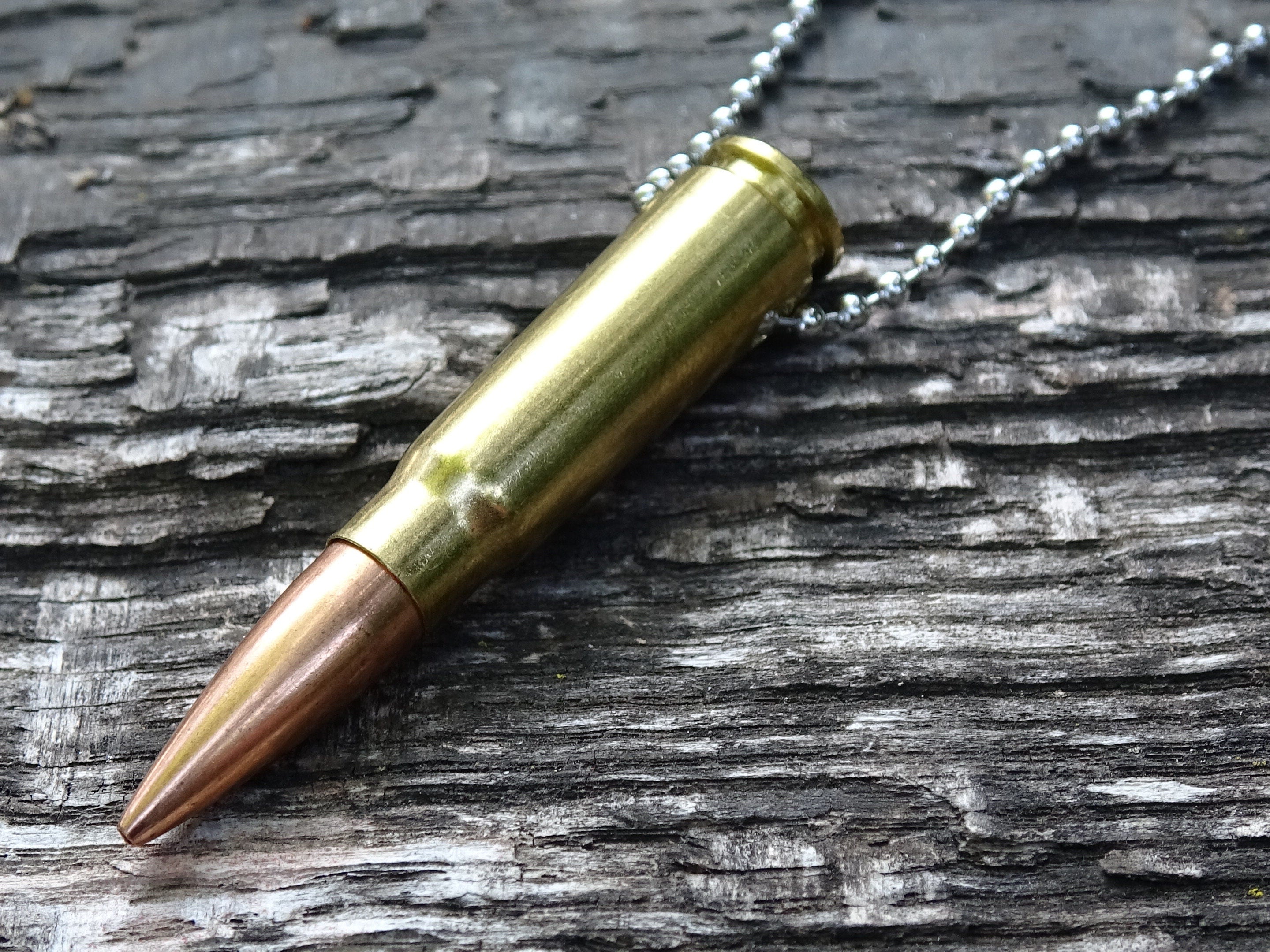 Fallout 7.62x39 AK-47 raider Bullet Necklace brass 123gn FMJ (etsy image id: 5016119472)