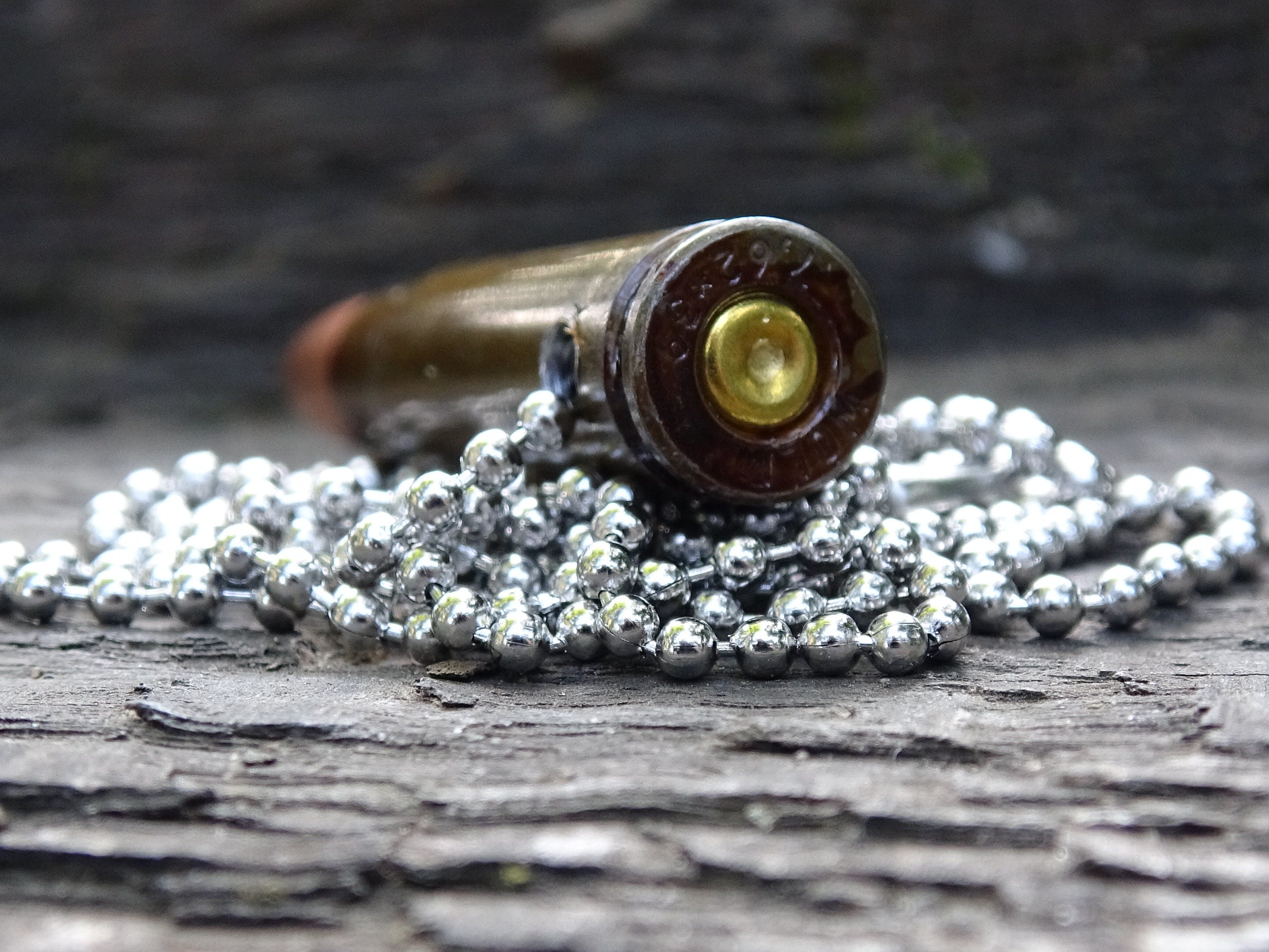 Fallout 7.62x39 AK-47 raider Bullet Necklace steel 123gn FMJ Soviet (etsy image id: 5016122636)