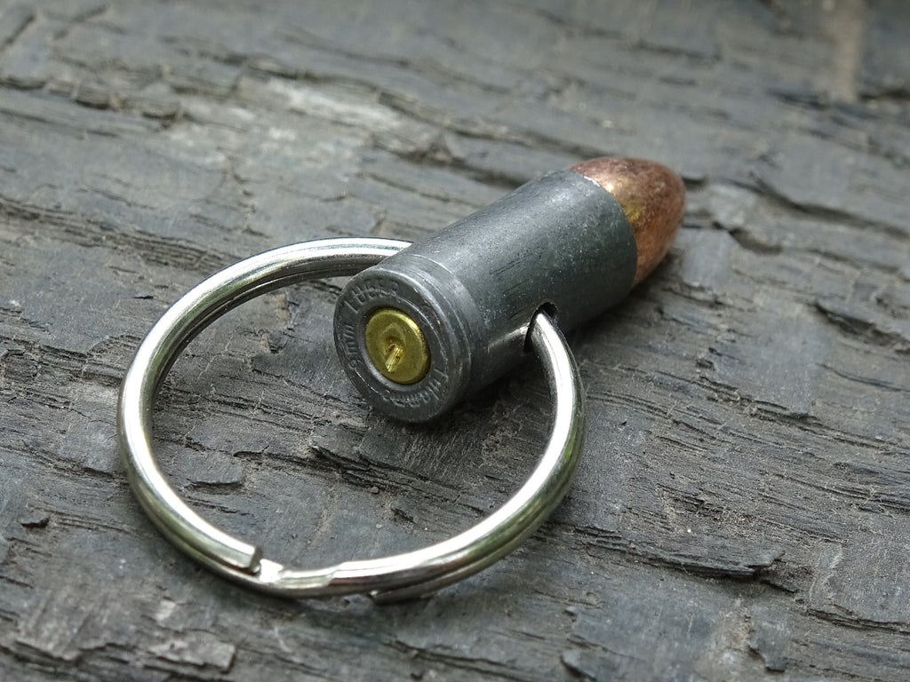 Bullet Keychain 9mm set of two Steel (etsy image id: 5063566601)