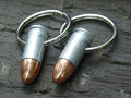 Bullet Keychain 9mm set of two mat aluminum (etsy image id: 5063589823)