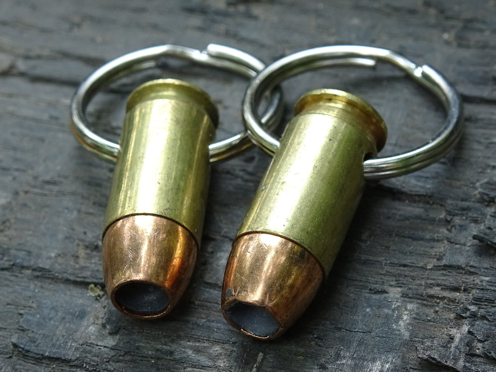 Bullet Keychain 45 ACP set of two brass (etsy image id: 5063604801)
