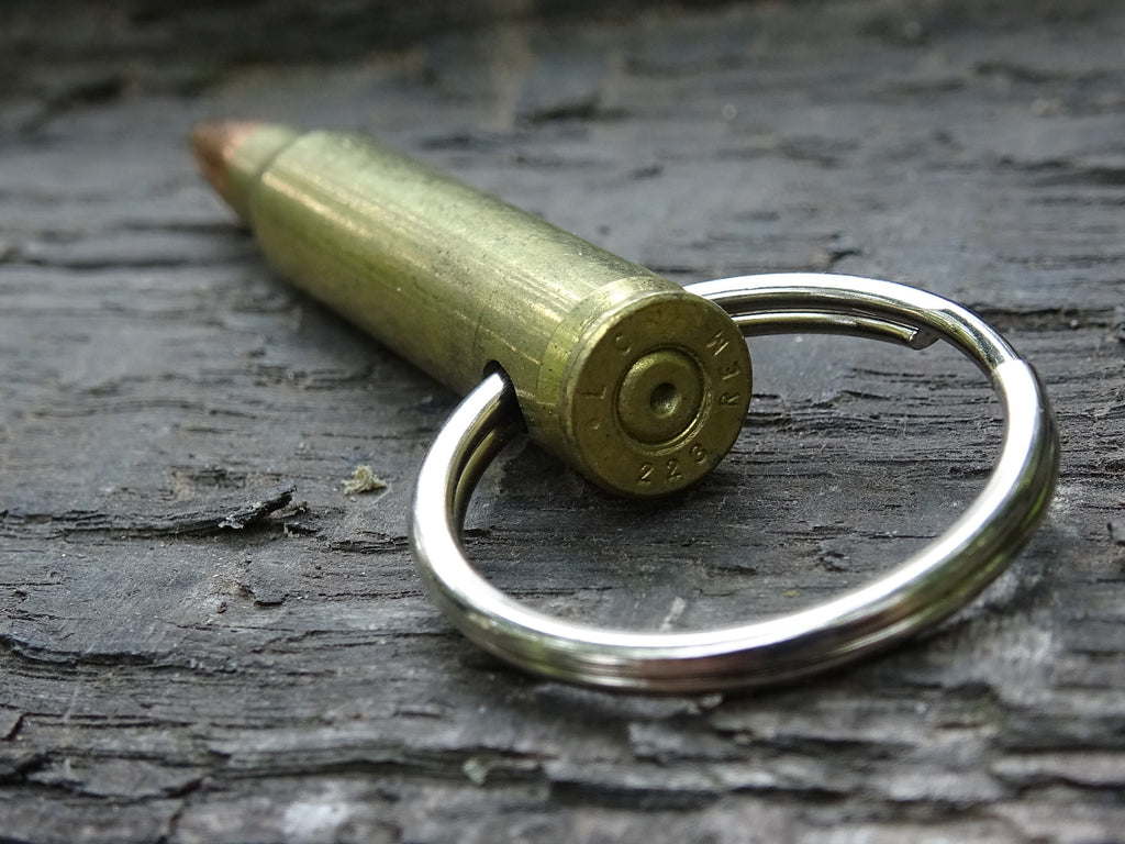 Bullet Keychain .223 Remington 55gn FMJ (etsy image id: 5063684461)