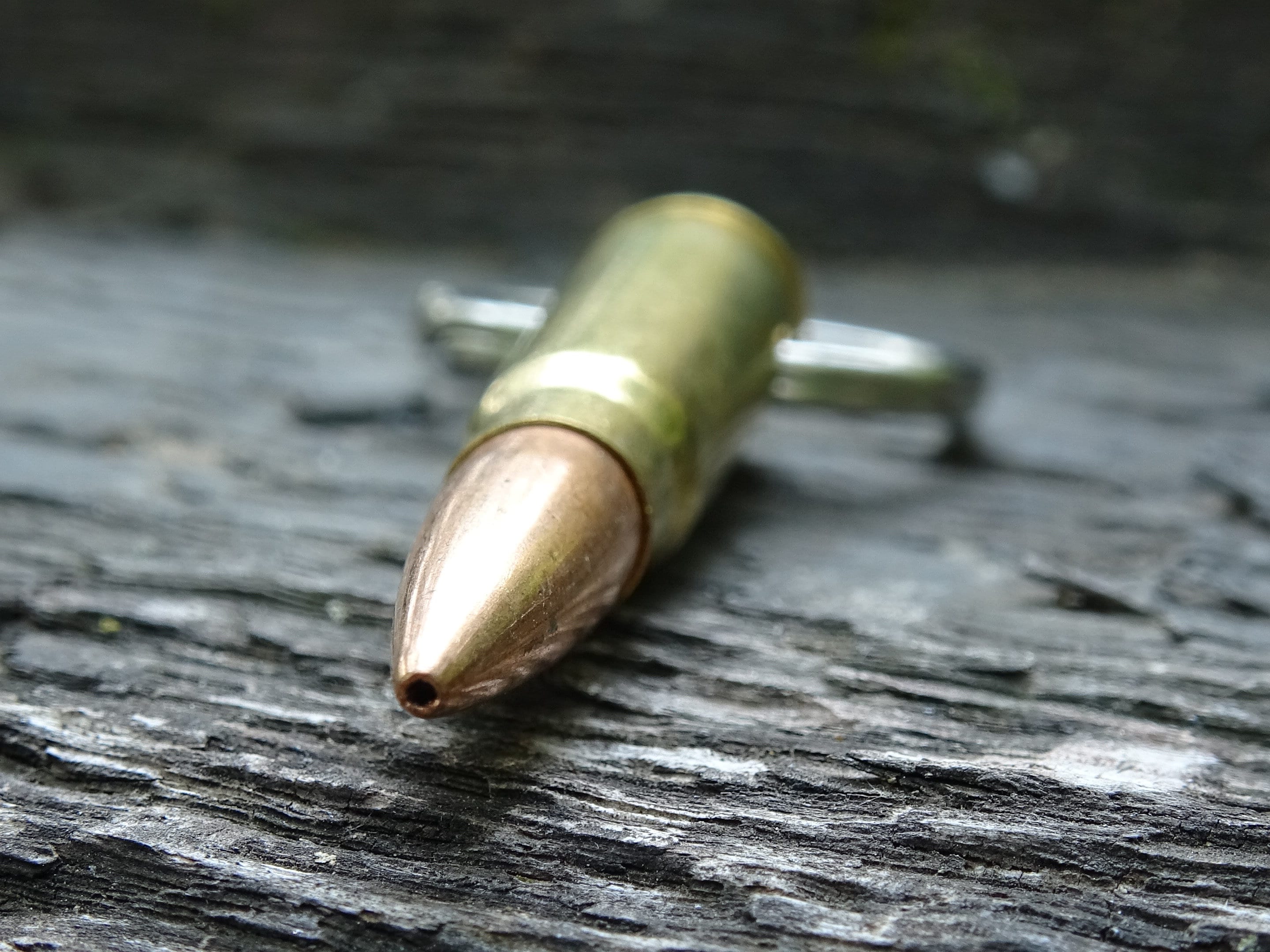 7.62x39 AK-47 Bullet Keychain Brass 168gn JHP (etsy image id: 5063759827)