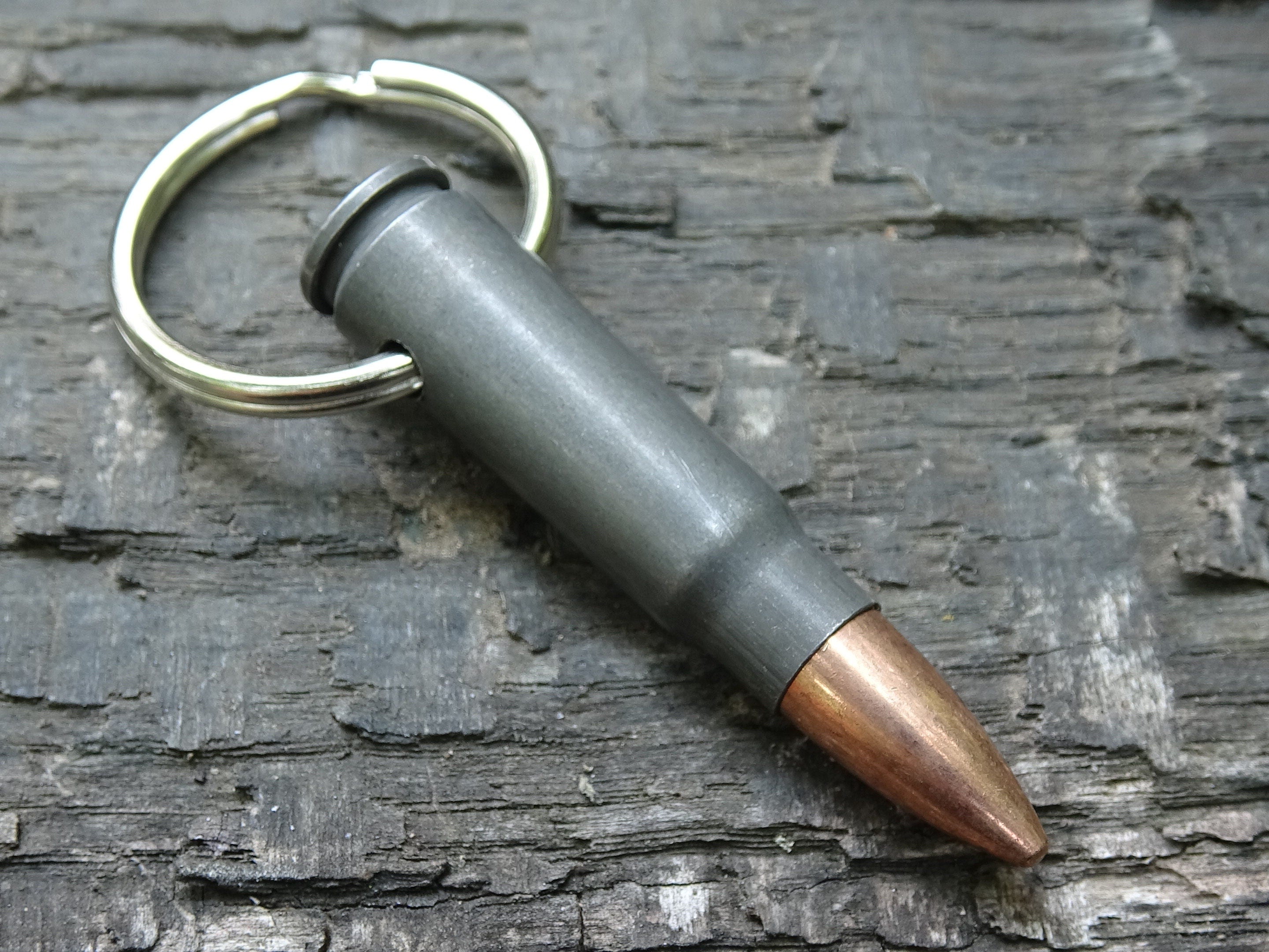 Fallout 7.62x39 AK-47 Bullet steel Keychain set of two (etsy image id: 5063855519)