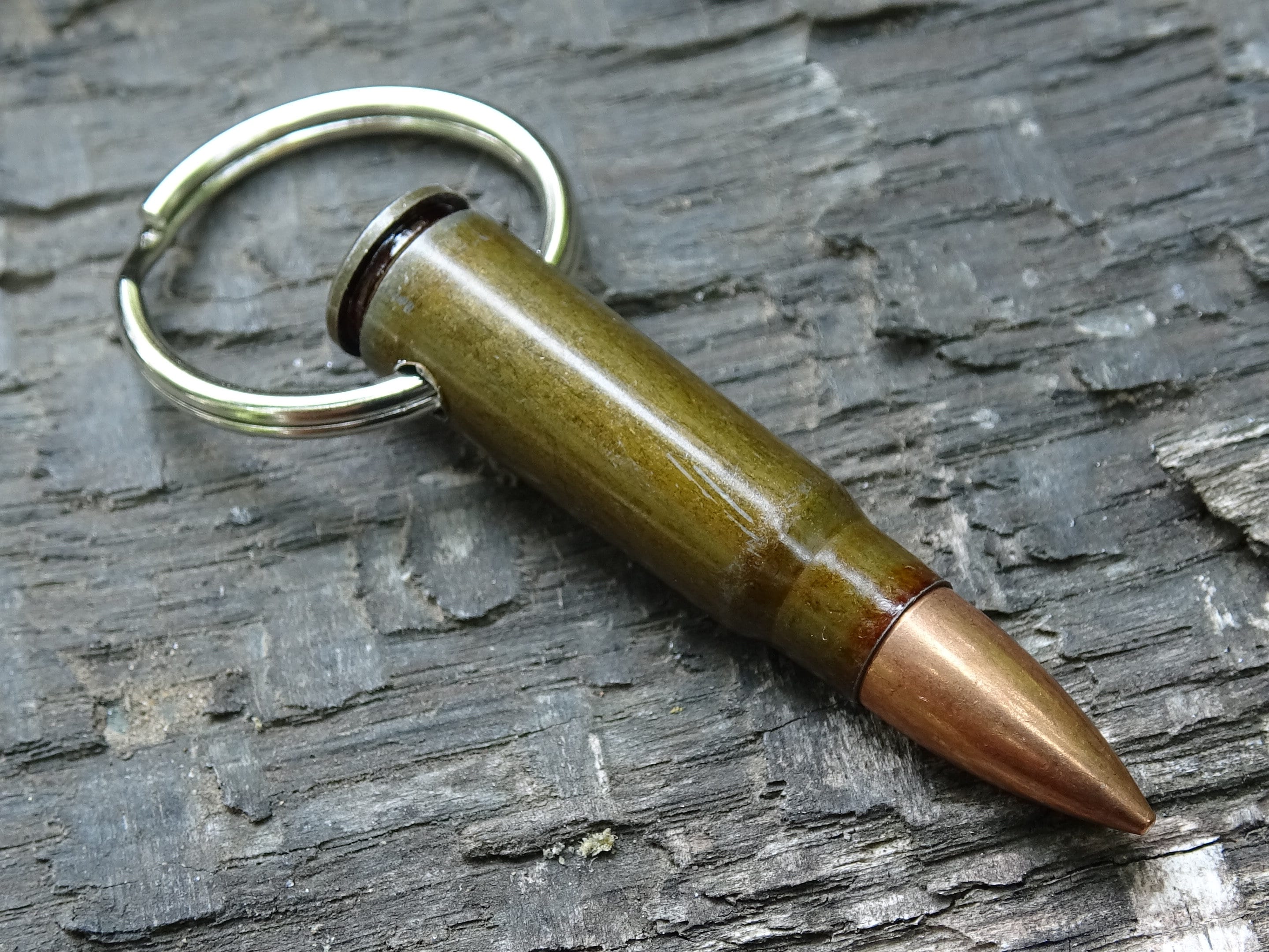 Fallout 7.62x39 AK-47 Bullet Keychain Steel 123gn FMJ Soviet (etsy image id: 5063861021)