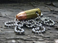 9mm Bullet Necklace Brass 115gn FMJ (etsy image id: 5064315047)
