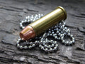 Fallout pipe rifle 38 special Bullet Necklace Brass 124gn FMJ (etsy image id: 5064324315)