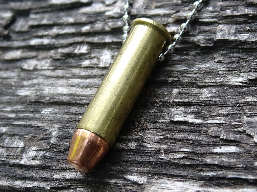 Fallout 357 Magnum Bullet Necklace brass 124gn FMJ (etsy image id: 5064330837)