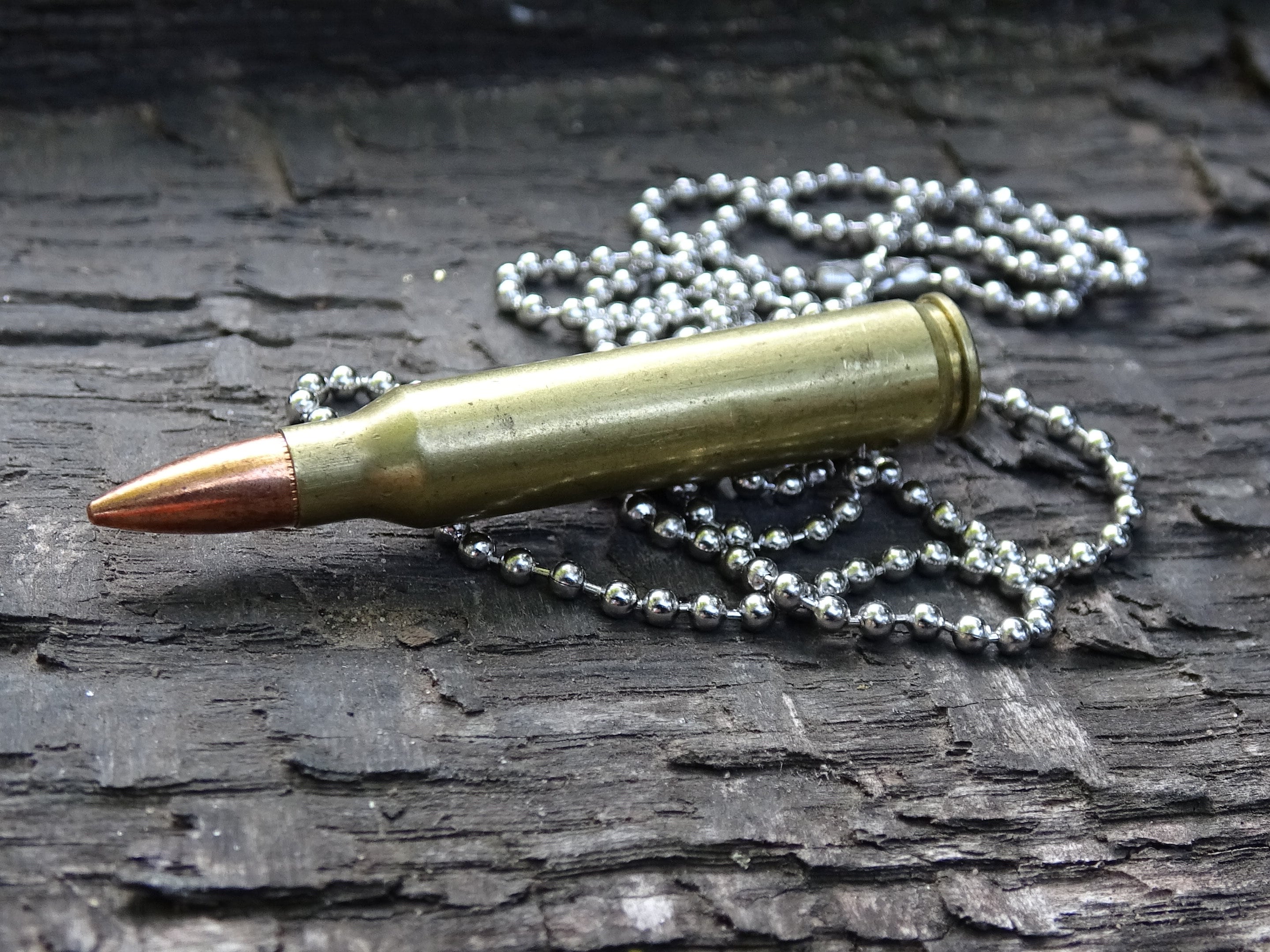 Fallout .223 raider Bullet Necklace brass 55gn FMJ (etsy image id: 5064341337)