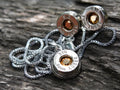 Bullet Necklace pendant & earring set 9mm Rose Gold (etsy image id: 5153922937)