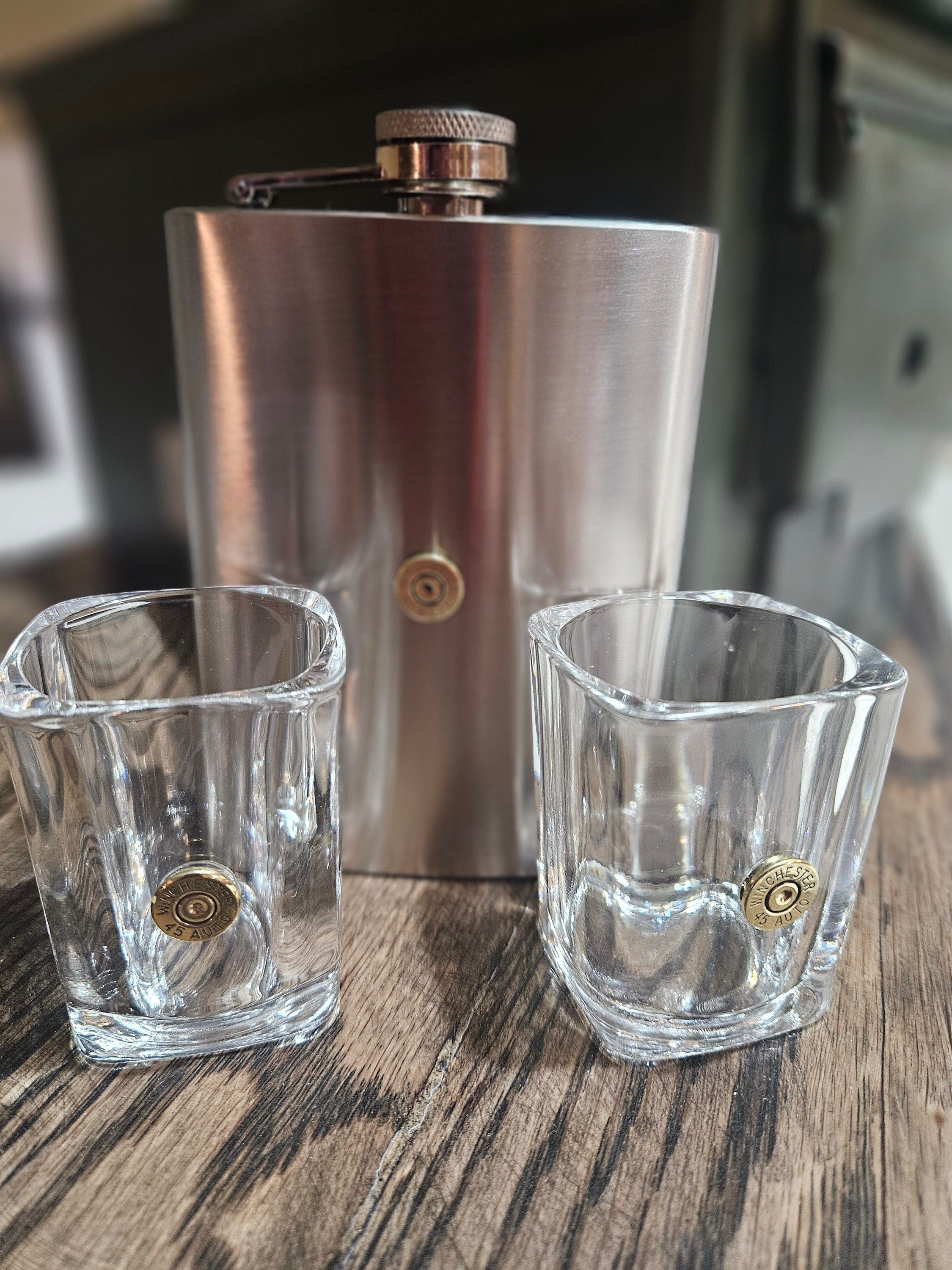 Bullet flask & shot glass set (etsy image id: 5709764264)
