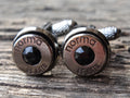 Bullet cufflinks .45 ACP gun metal onyx (etsy image id: 5863882997)