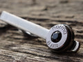 Bullet tie clip .45 gun metal onyx (etsy image id: 5863886897)