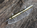 Bullet pen 308 brass & silver (etsy image id: 6477554553)