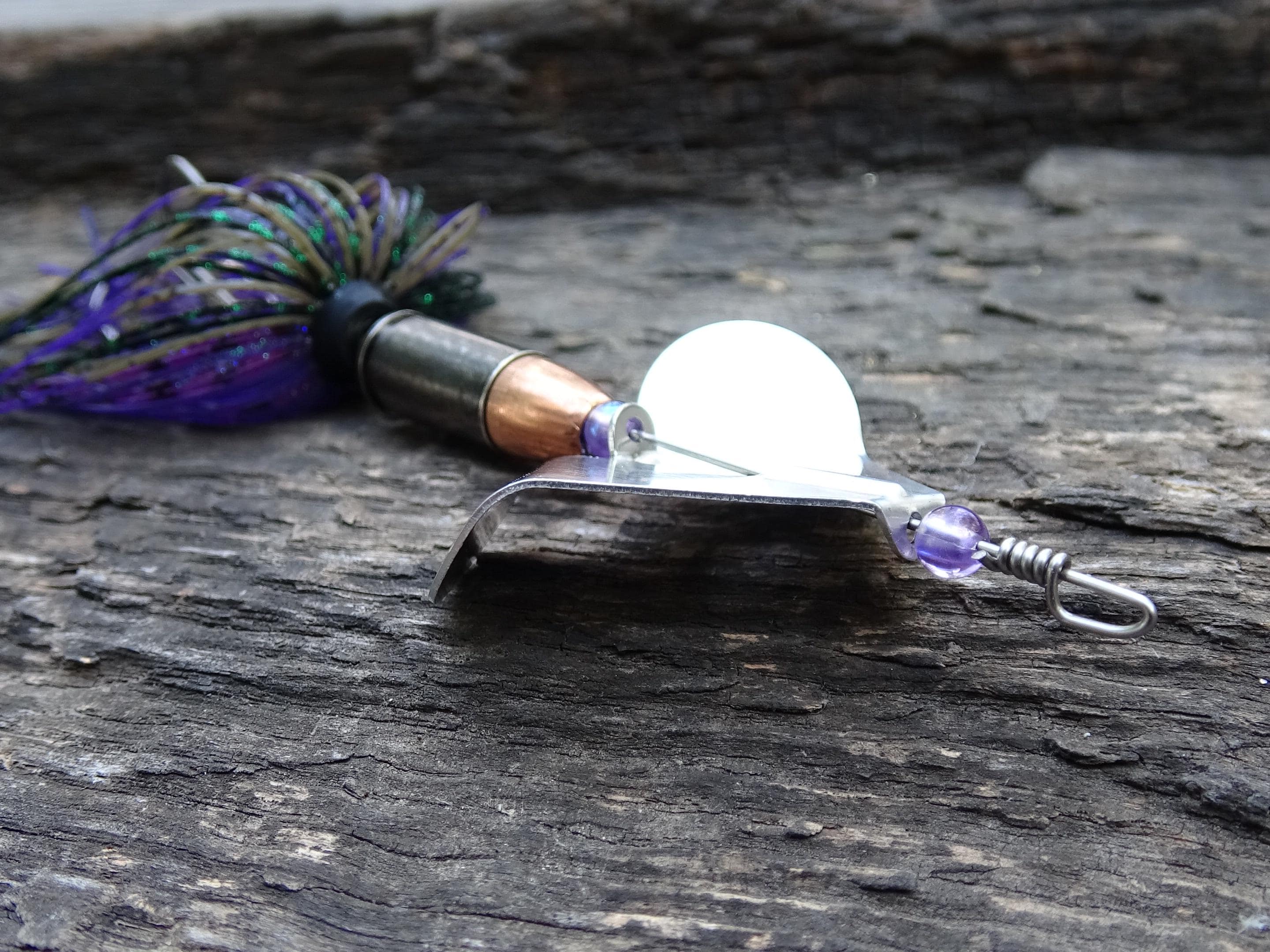 James Henry Bullet Fishing Lure 9mm luger in-line junebug Gun metal (etsy image id: 6862784088)