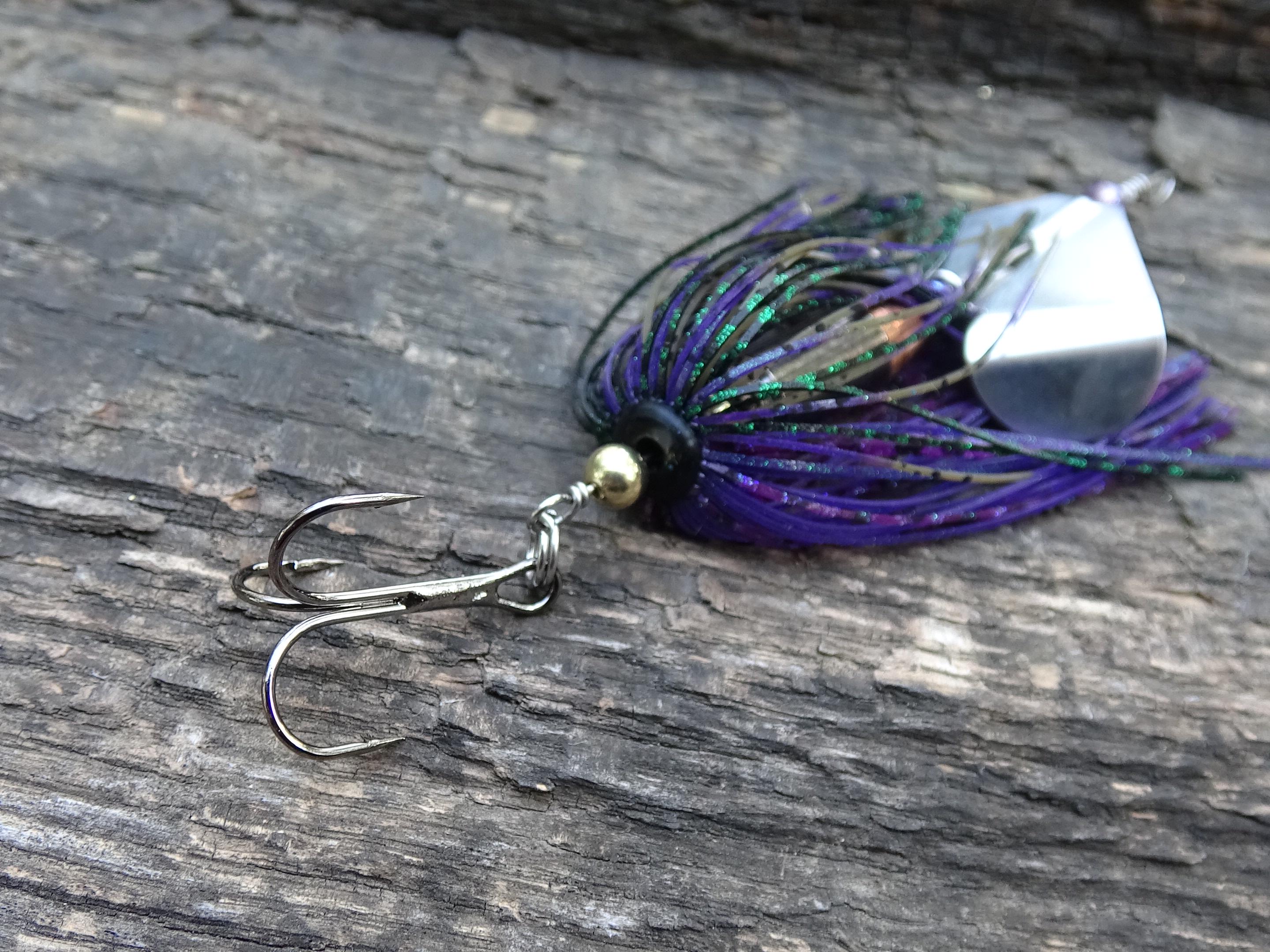 James Henry Bullet Fishing Lure 9mm luger in-line junebug Gun metal (etsy image id: 6862784452)