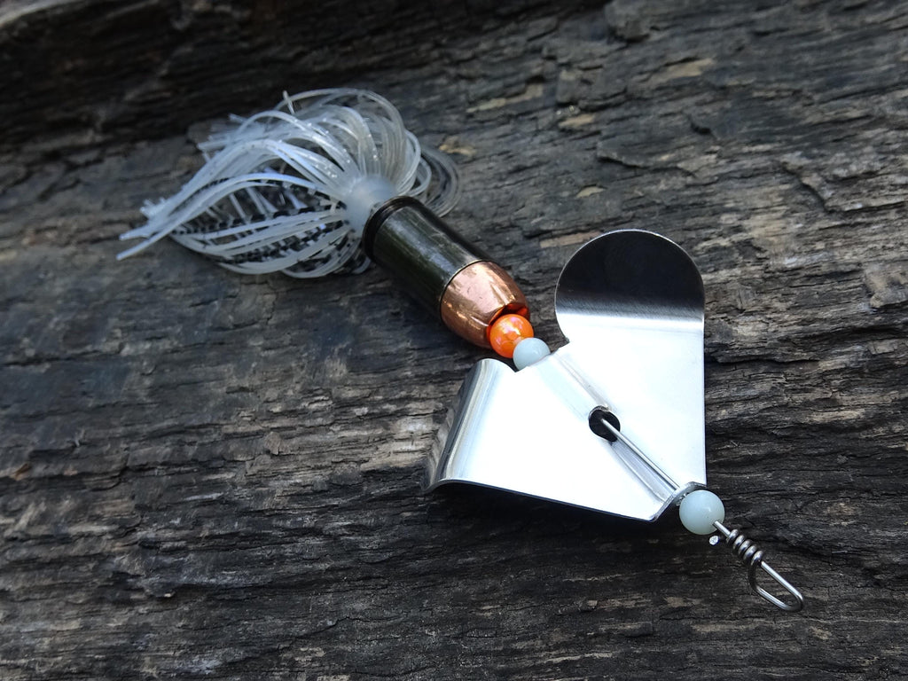 3 pack James Henry Bullet Fishing Lure 9mm Luger in-line Gun metal (etsy image id: 6862802420)