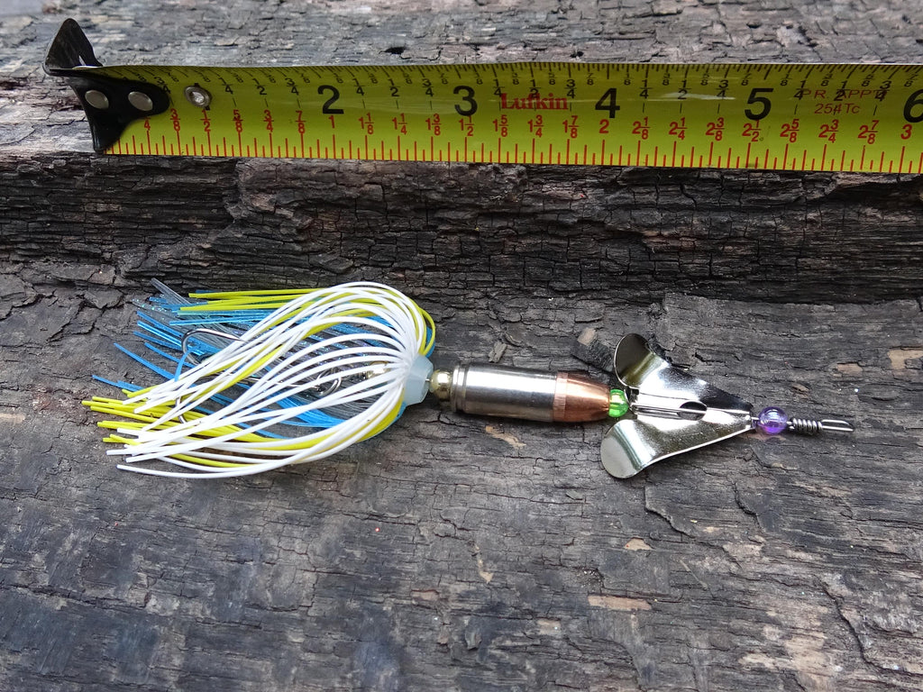 James Henry Bullet Fishing Lure 9mm luger in-line Mahi mahi silver (etsy image id: 6862843860)