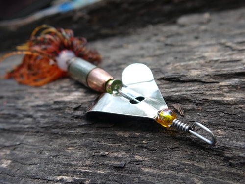 3 pack James Henry Bullet Fishing Lure 9mm Luger in-line Silver (etsy image id: 6862847700)