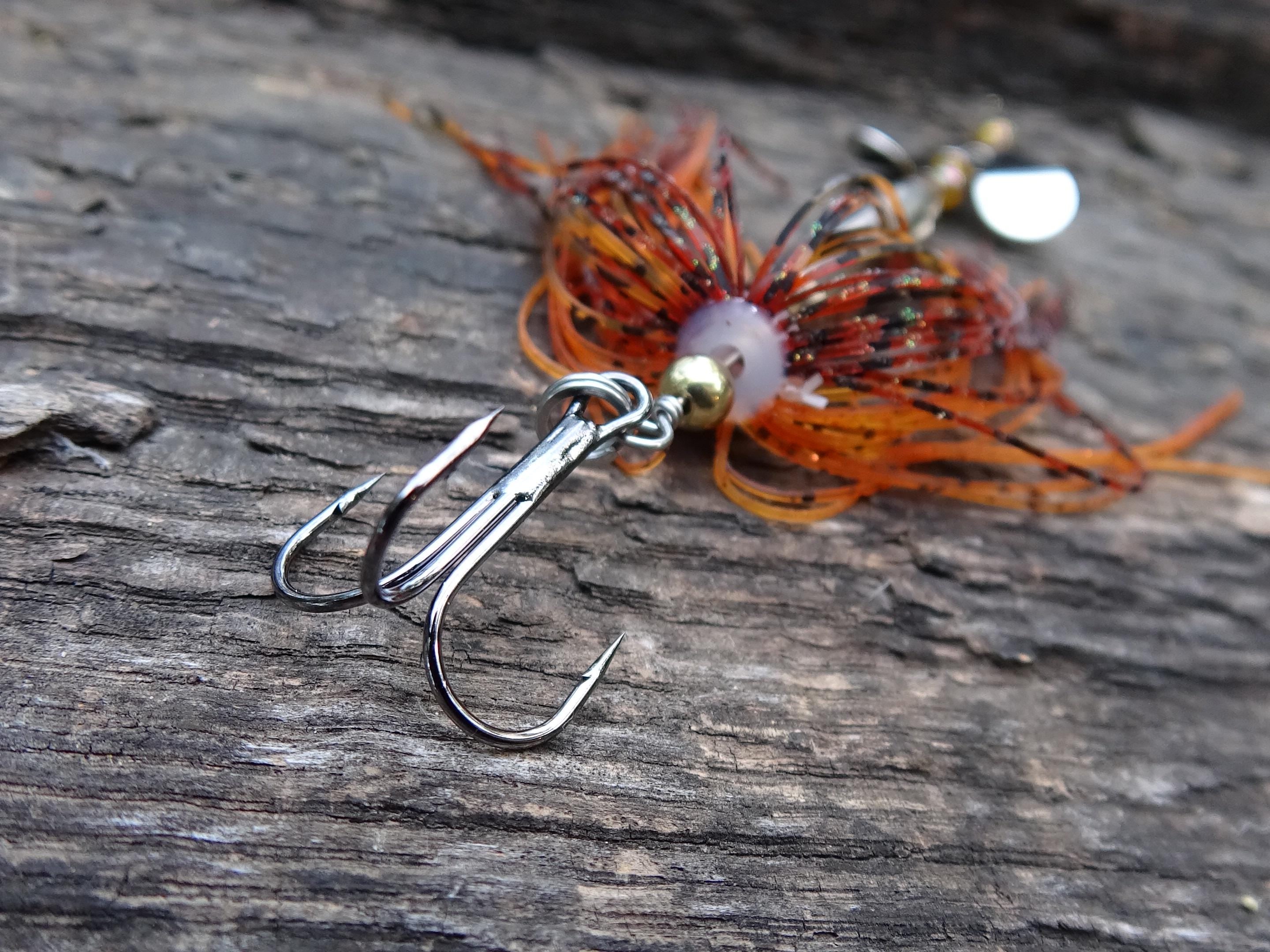 James Henry Bullet Fishing Lure 5.56/.223 fire craw silver (etsy image id: 6862860924)