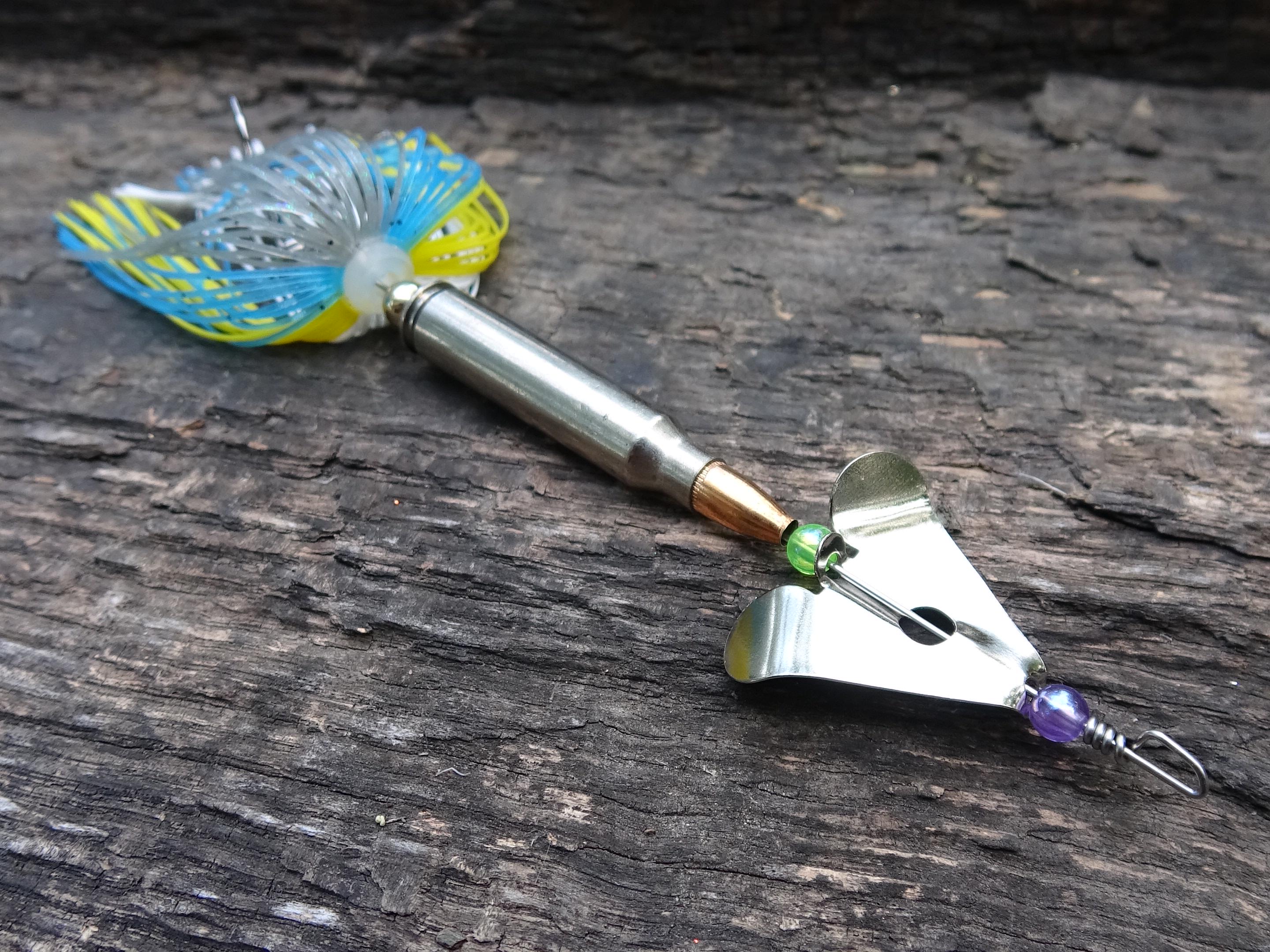 James Henry Bullet Fishing Lure 5.56/.223 Mahi mahi silver (etsy image id: 6862875706)
