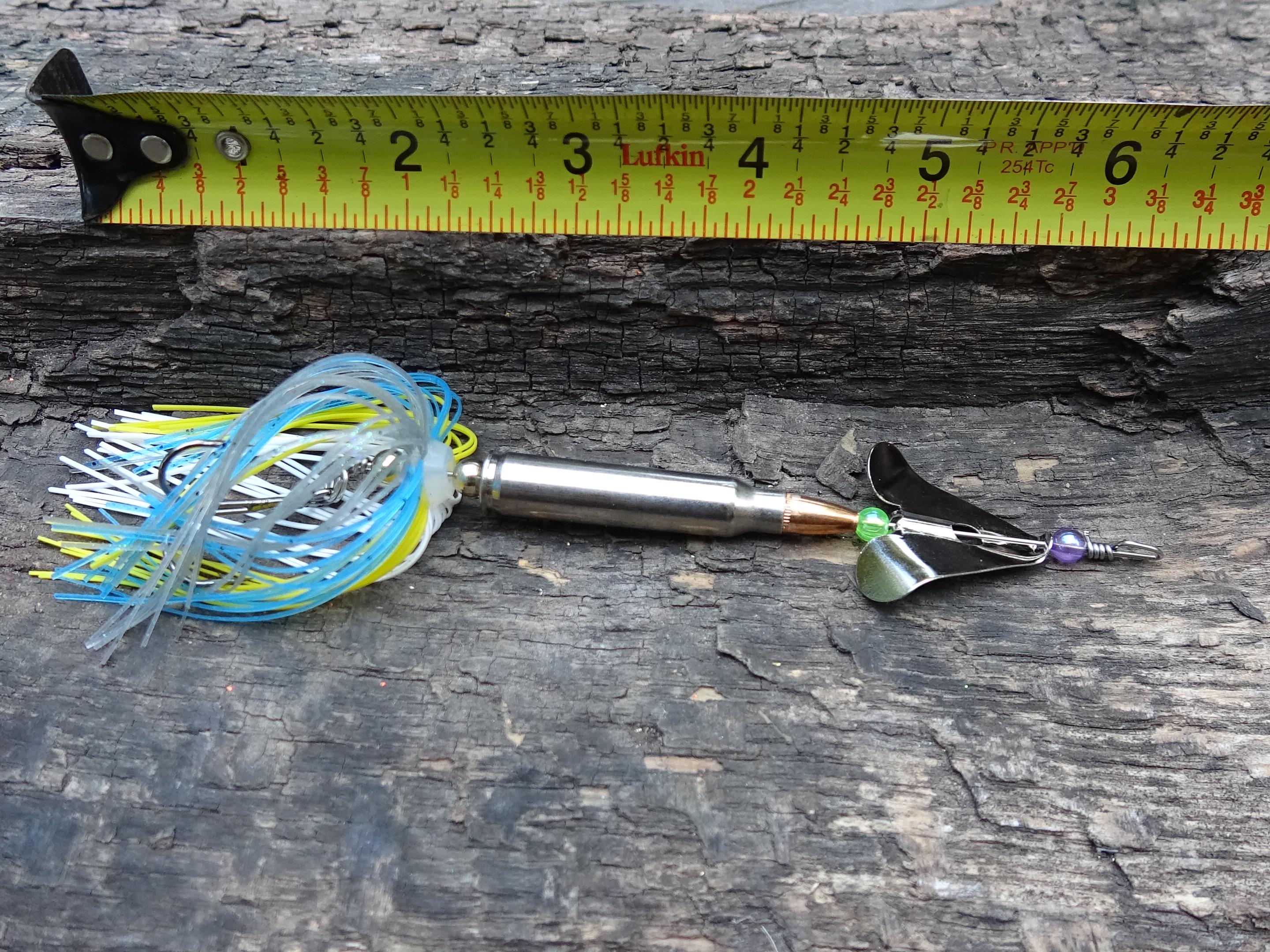 James Henry Bullet Fishing Lure 5.56/.223 Mahi mahi silver (etsy image id: 6862877000)