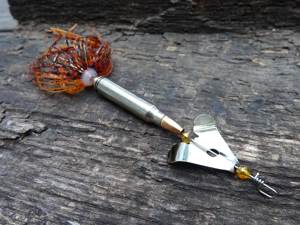 3 pack James Henry Bullet Fishing Lure 5.56/.223 in-line Silver (etsy image id: 6862882802)