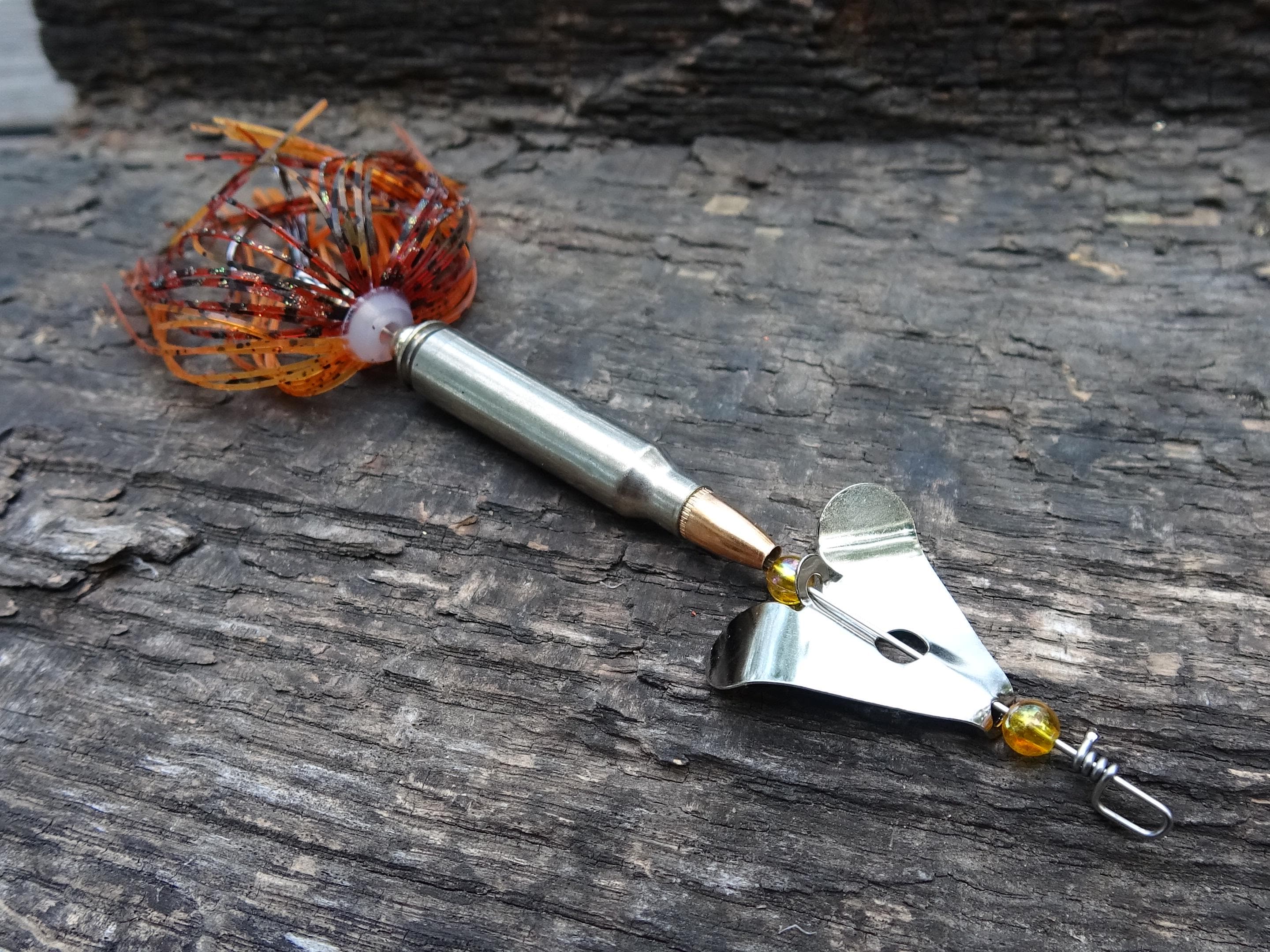 3 pack James Henry Bullet Fishing Lure 5.56/.223 in-line Silver (etsy image id: 6862882802)