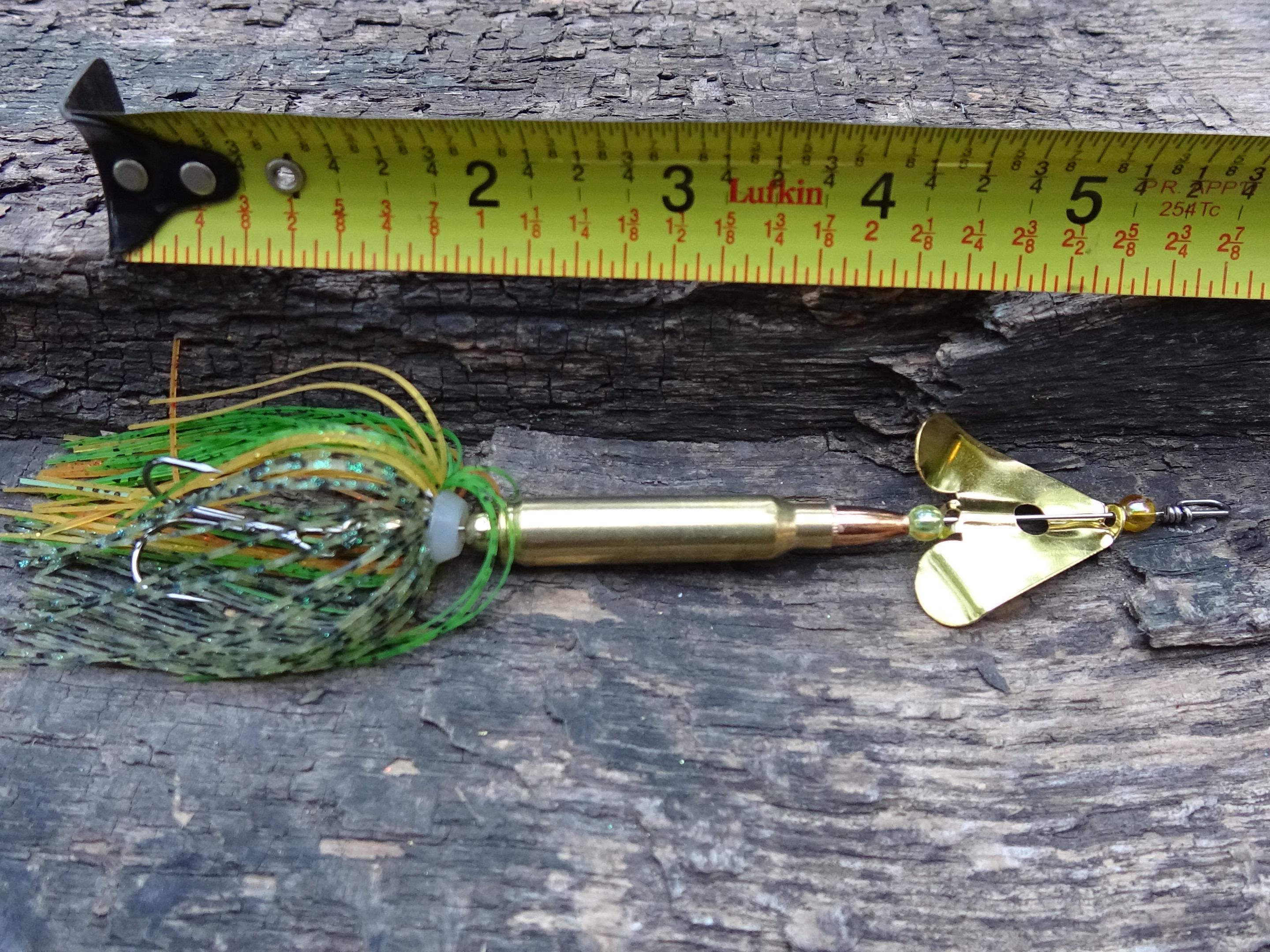 James Henry Bullet Fishing Lure 5.56/.223 perch gold (etsy image id: 6862896856)