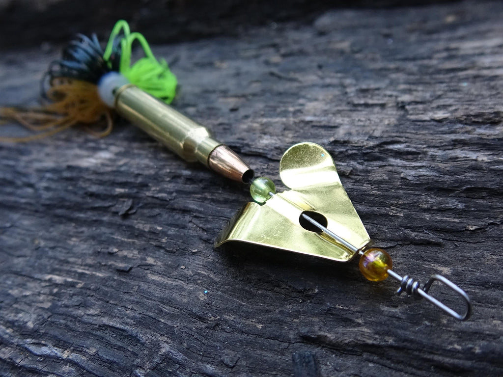 James Henry Bullet Fishing Lure 5.56/.223 Missouri craw gold (etsy image id: 6862901066)
