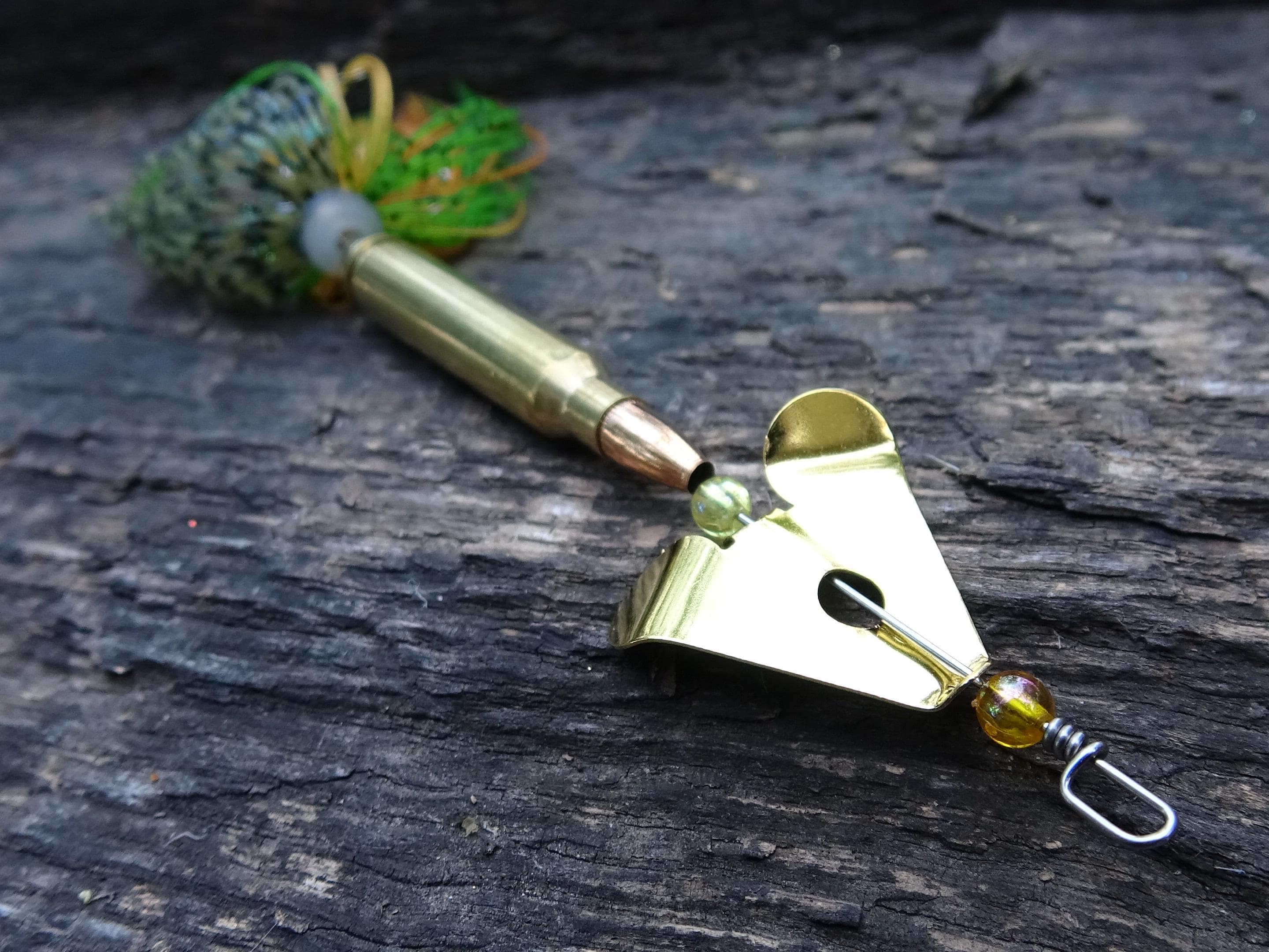 3 pack James Henry Bullet Fishing Lure 5.56/.223 in-line brass (etsy image id: 6862909458)