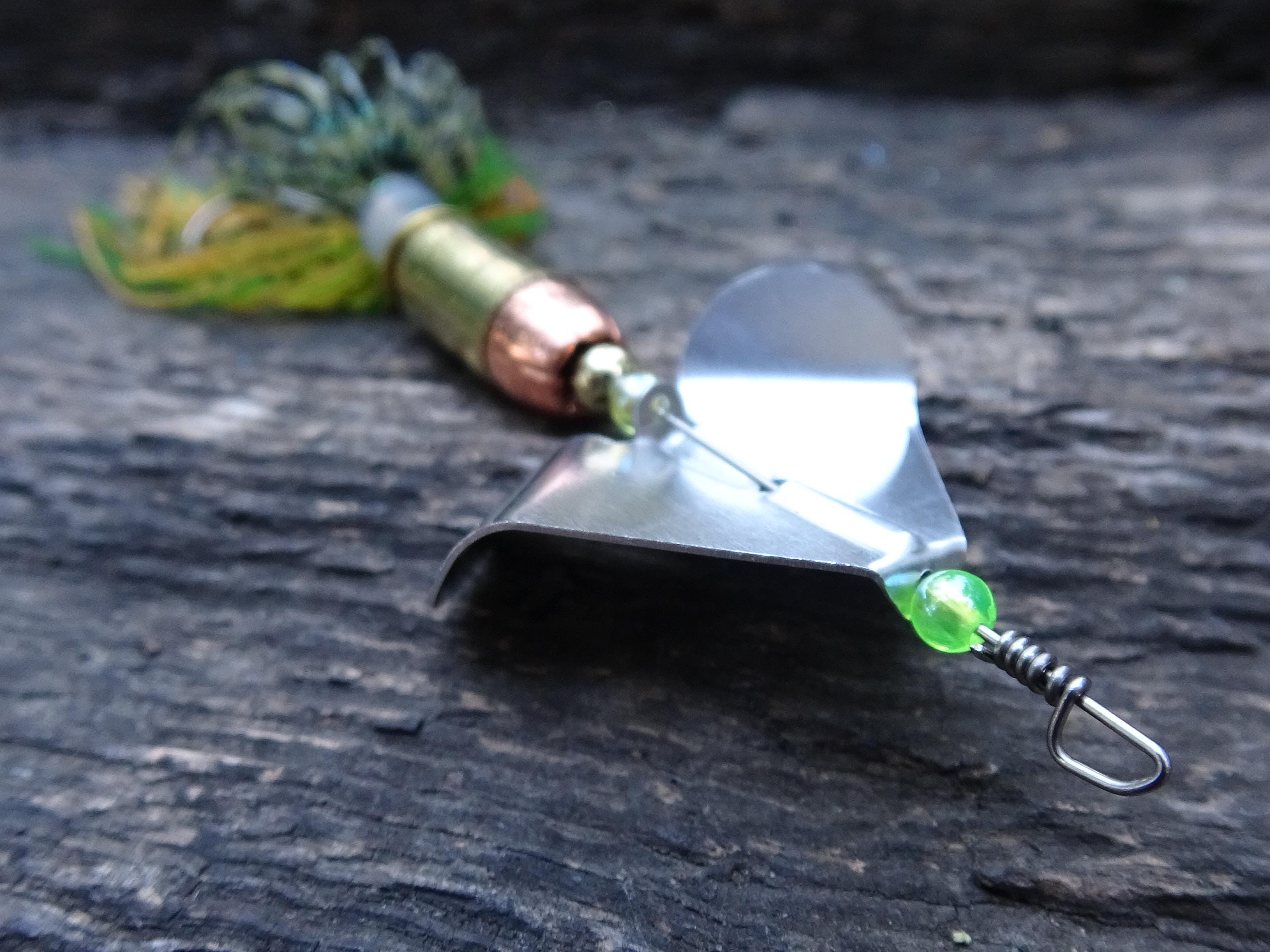 3 pack James Henry Bullet Fishing Lure .45 ACP in-line Brass (etsy image id: 6862925422)